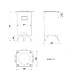 Estufa de leña redonda FM BH-7 con calientaplatos 8 kW - Imagen 3
