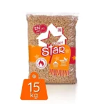 PELLET STAR pellets de madera 100% abeto – EnPlus A1 Bolsa 15 kg - Imagen 2