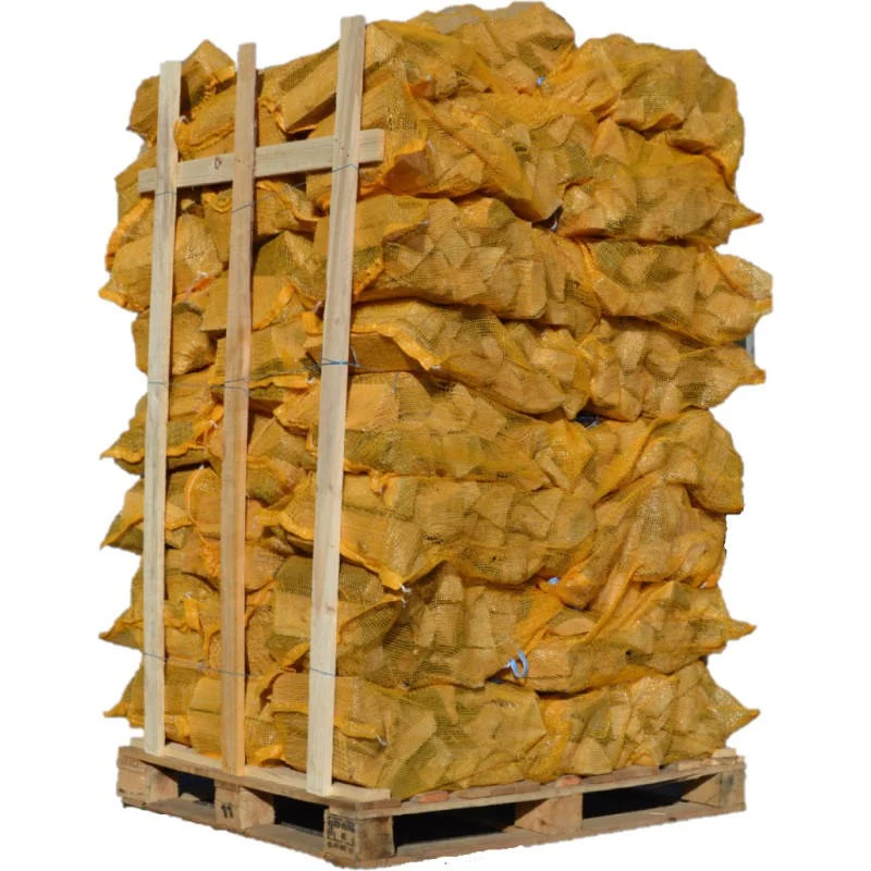 Palet de 48 redes de 50 dm³ de leña en 33 cm